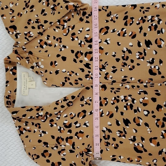 Saltwater LUXE Leopard Print Blazer "Garvey" Light Jacket Blazer Size Small - Picture 7 of 17